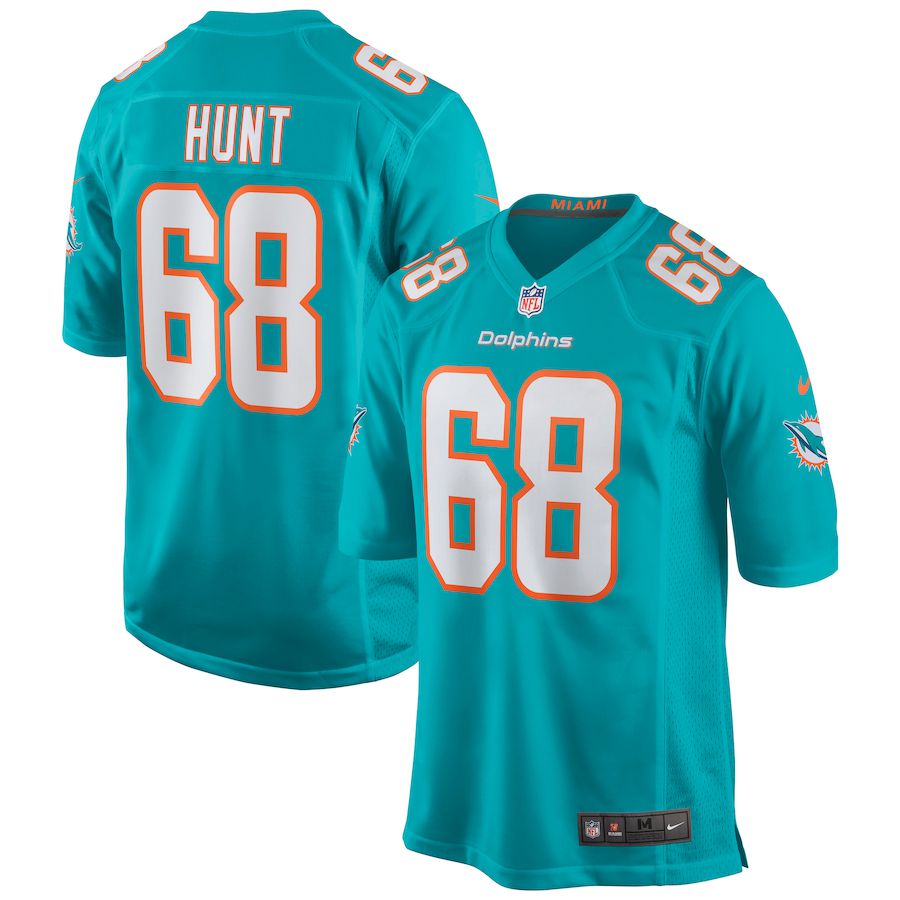 Men Miami Dolphins #68 Robert Hunt Nike Green Game NFL Jersey->miami dolphins->NFL Jersey